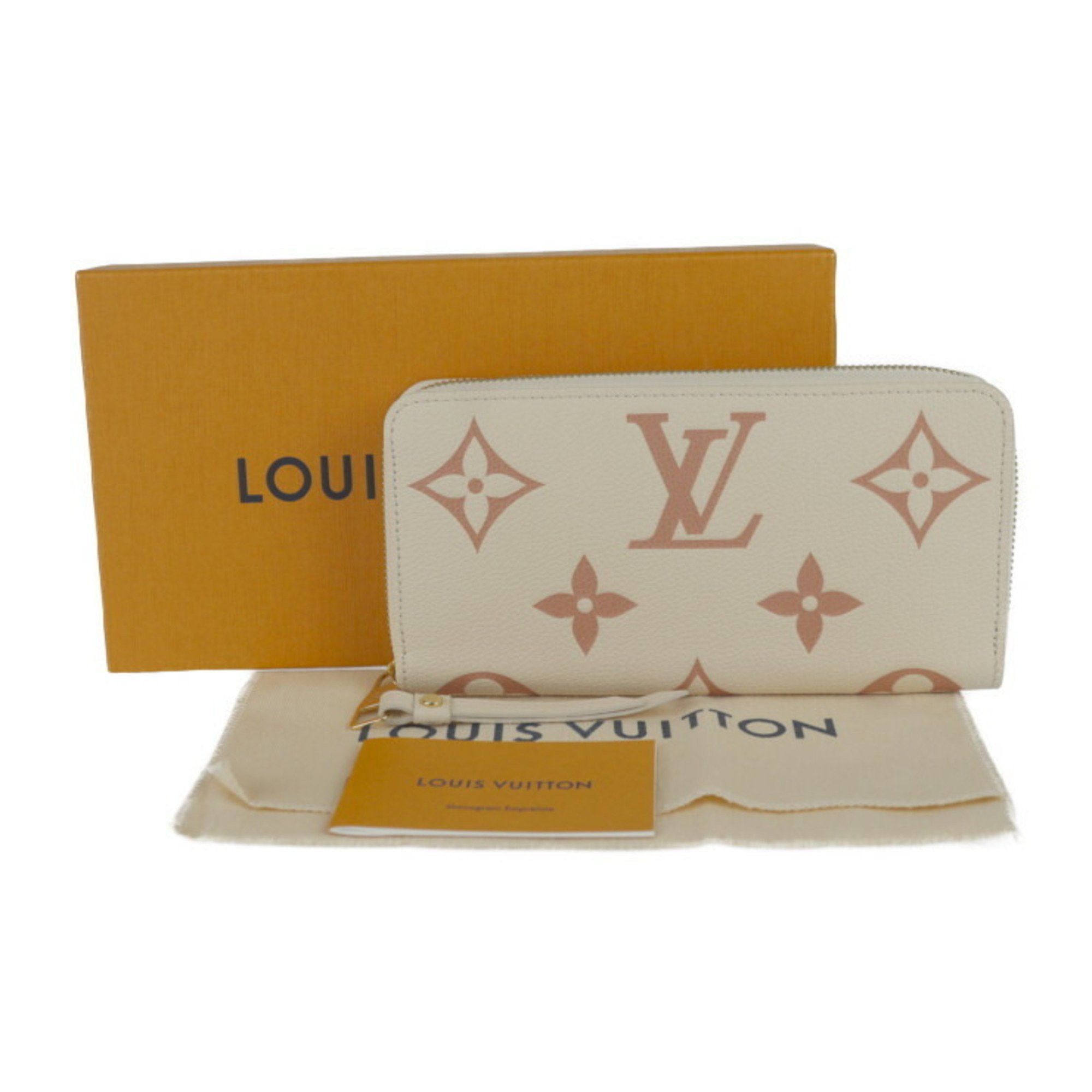 Louis Vuitton Louis Vuitton Zippy Wallet Long M81914 Monogram Empreinte Cream Rose Trianon Round R2424103010086 Size ONE SIZE - 10 Thumbnail