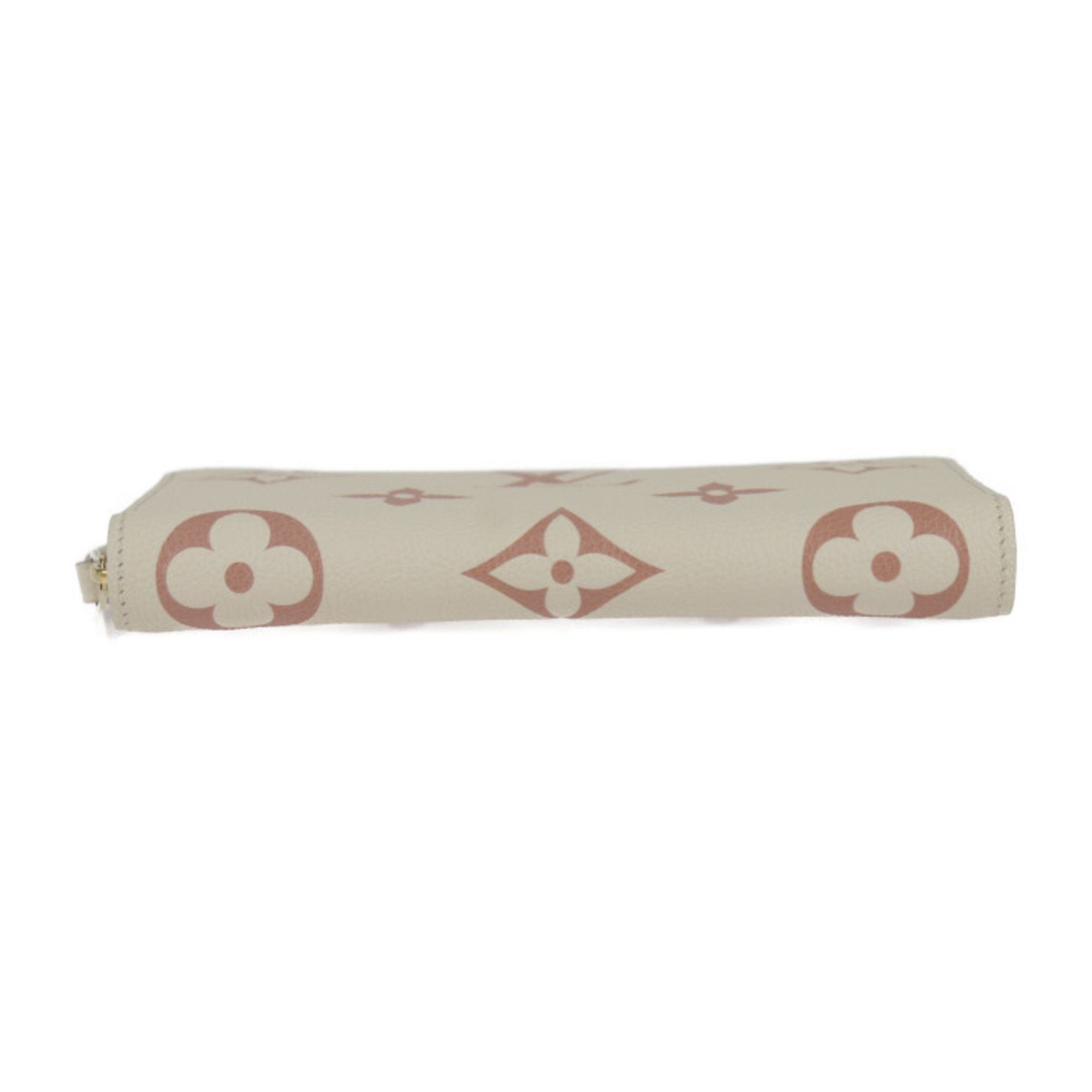 Louis Vuitton Louis Vuitton Zippy Wallet Long M81914 Monogram Empreinte Cream Rose Trianon Round R2424103010086 Size ONE SIZE - 4 Thumbnail