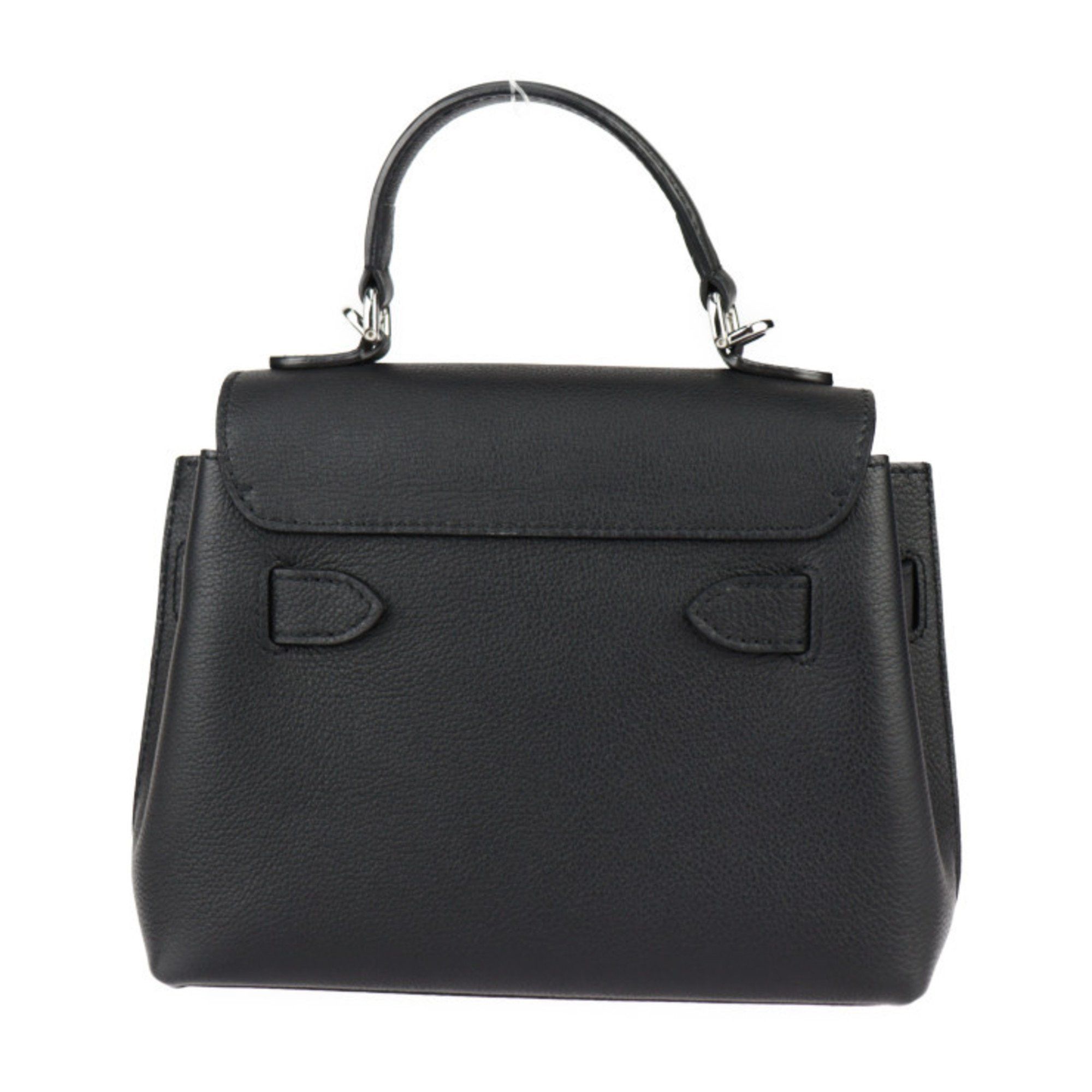 Louis Vuitton Louis Vuitton Lockme Ever Mini Handbag M20997 Grained Calf Leather Black Shoulder Bag Turnlock Chain R2418093012053 Size ONE SIZE - 3 Thumbnail