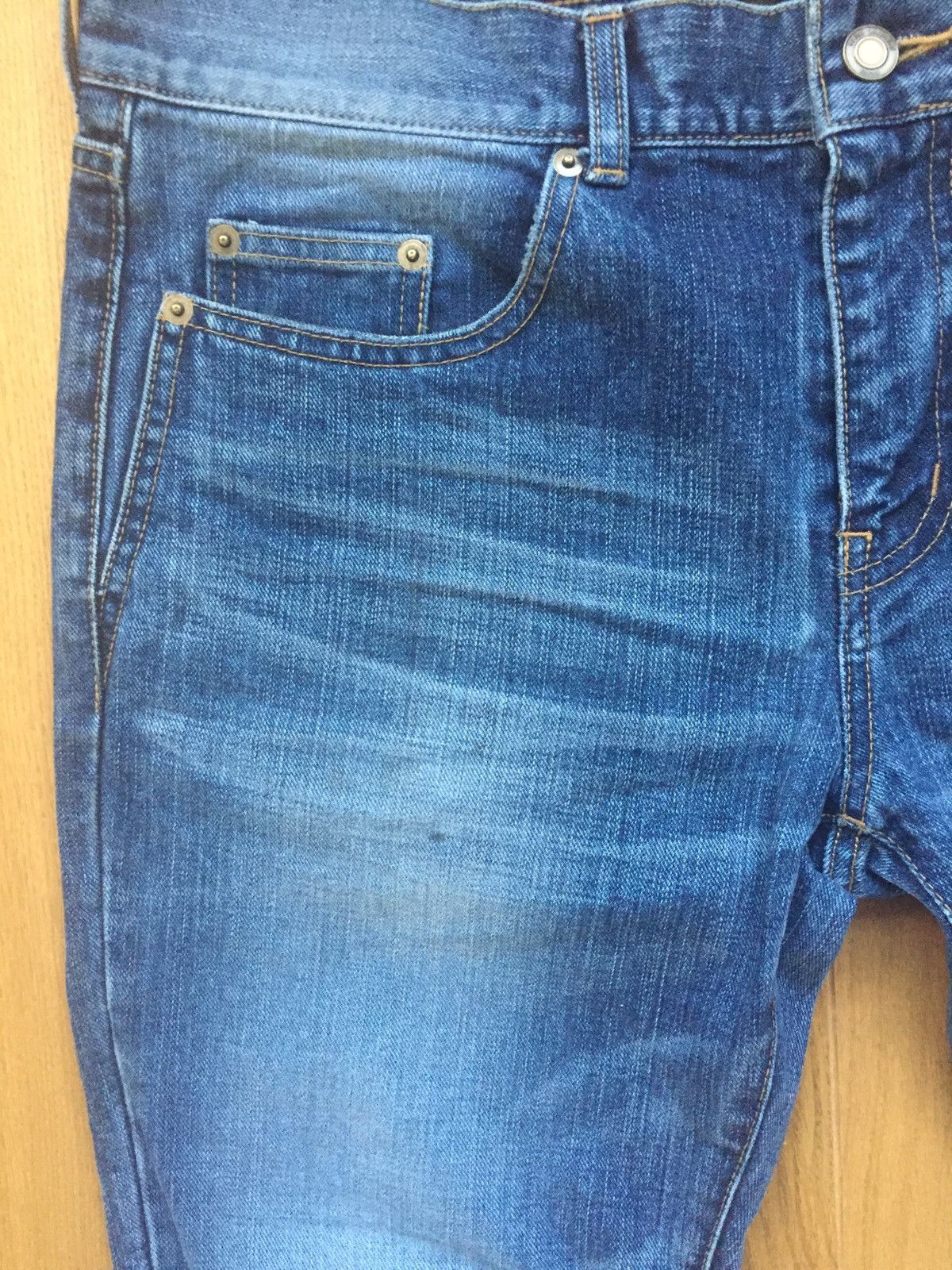 Saint Laurent Paris Saint Laurent université Patch Skinny Jeans D02 Size US 30 / EU 46 - 7 Thumbnail