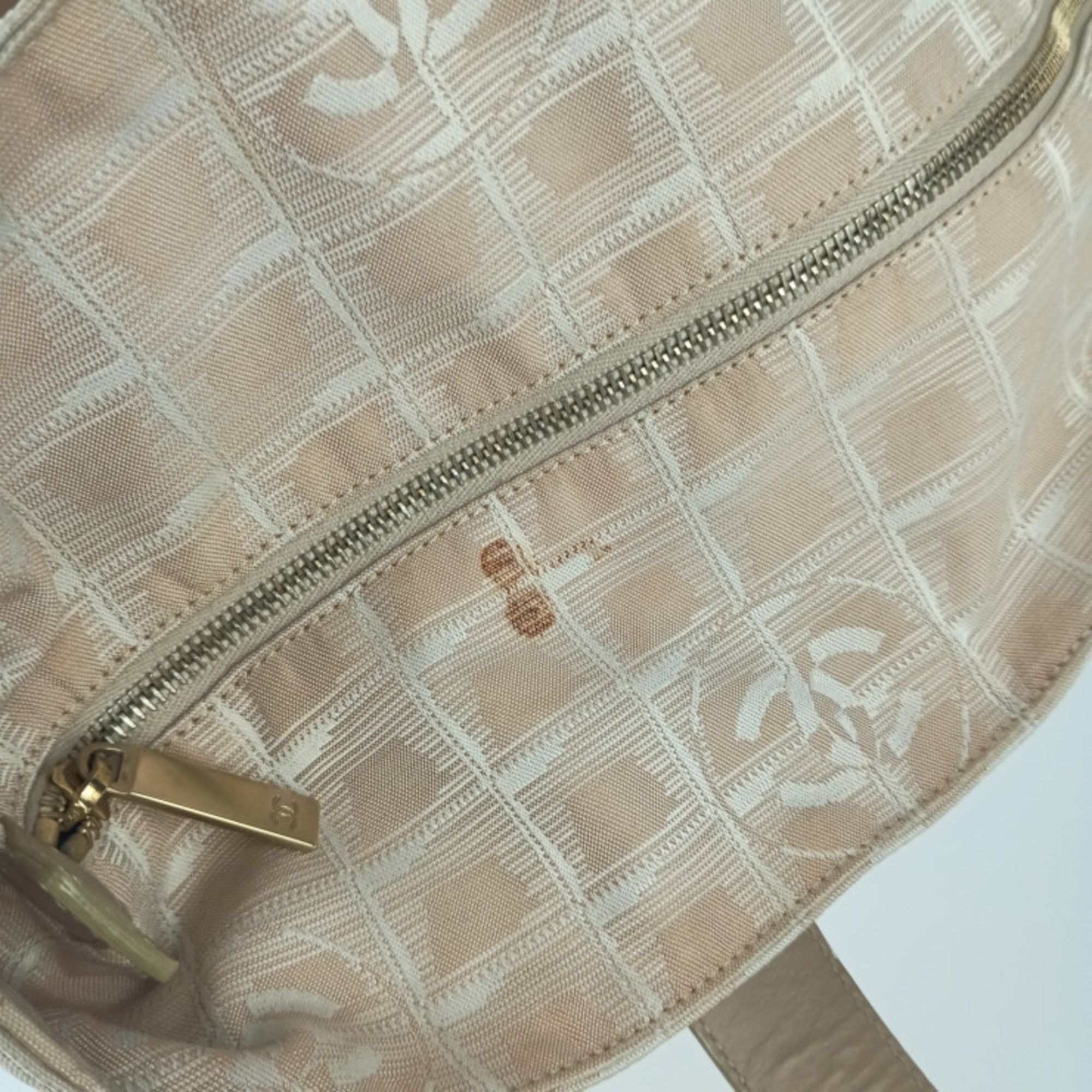 Chanel CHANEL New Travel Tote GM A15825 Beige Canvas Leather Women's Shoulder Bag Size ONE SIZE - 7 Thumbnail