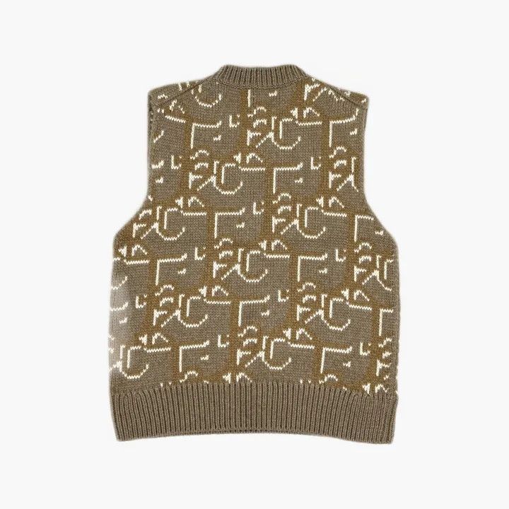 Dior Dior x Travis Scott Brown Knit Vest 0079 Size US S / EU 44-46 / 1 - 3 Thumbnail