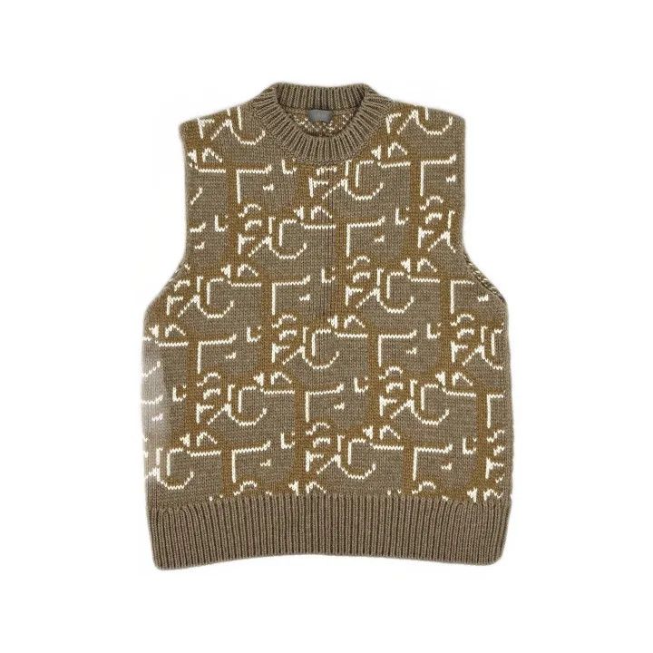 Dior Dior x Travis Scott Brown Knit Vest 0079 Size US S / EU 44-46 / 1 - 2 Thumbnail