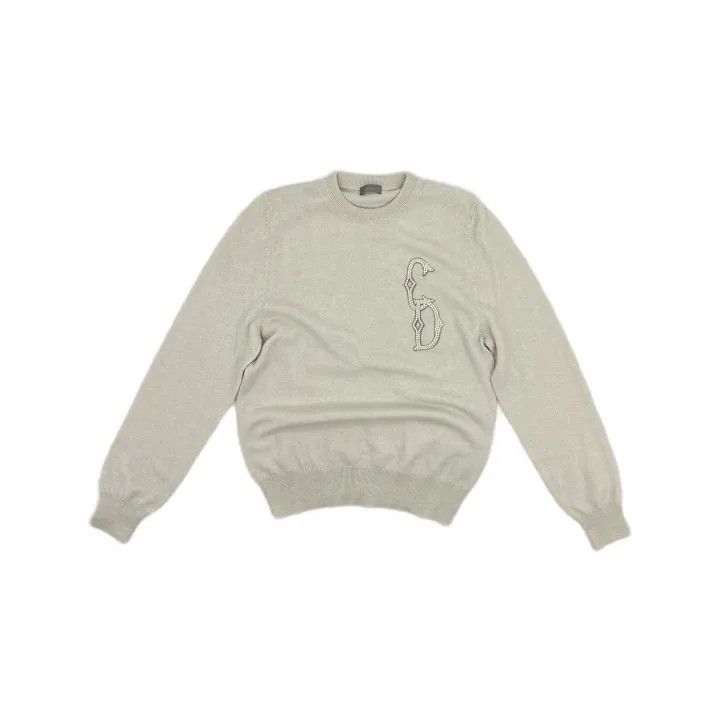 Dior Dior Embroidered Logo Long Sleeve Sweater 0079 Size US S / EU 44-46 / 1 - 2 Thumbnail