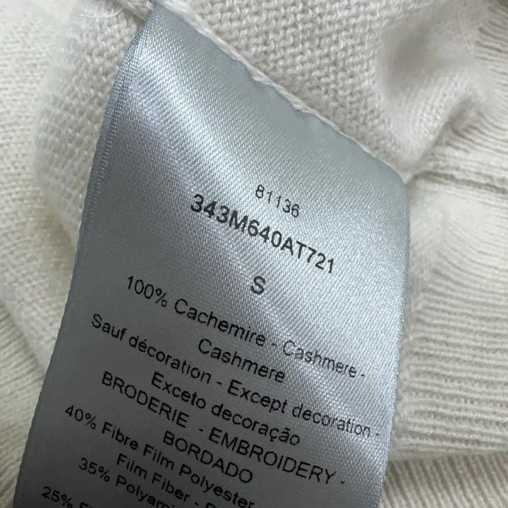 Dior Dior Embroidered Logo Long Sleeve Sweater 0079 Size US S / EU 44-46 / 1 - 4 Thumbnail