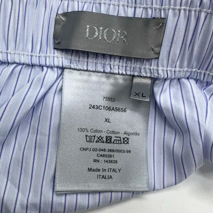 Dior Dior Blue Striped Cotton Casual Shorts 0079 Size US 34 / EU 50 - 4 Thumbnail