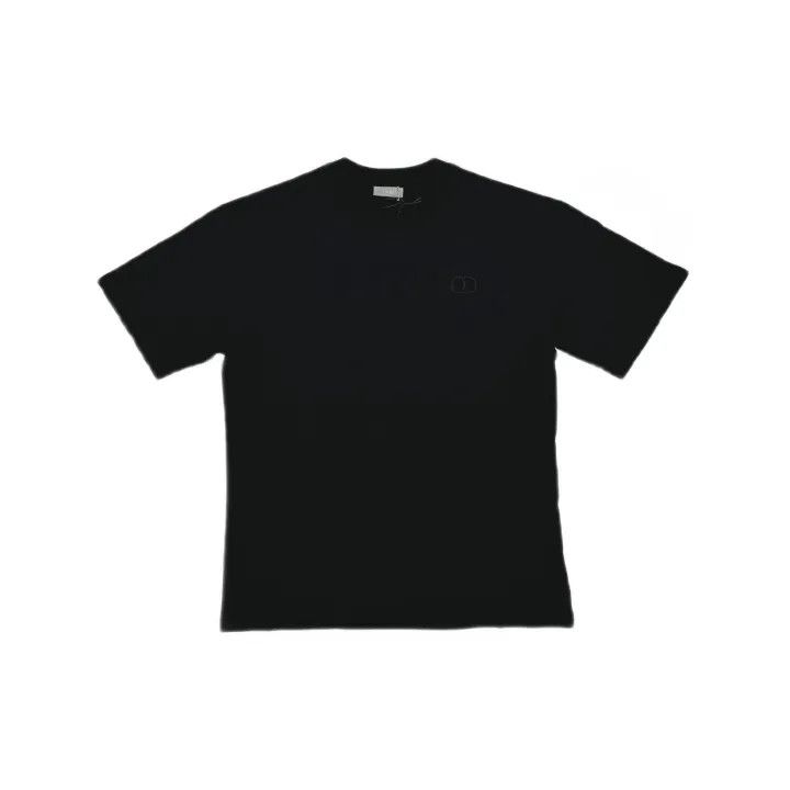 Dior Dior Black Logo Embroidered Casual T-Shirt 0079 Size US XL / EU 56 / 4 - 2 Thumbnail
