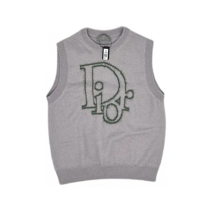 Dior Dior SS23 Sleeveless Knit Wool Sweater 0079 Size US XL / EU 56 / 4 - 2 Thumbnail