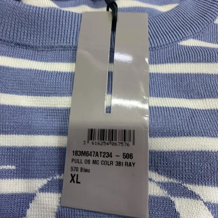 Dior Dior SS21 Striped Logo T-Shirt for Men 0079 Size US XL / EU 56 / 4 - 4 Thumbnail
