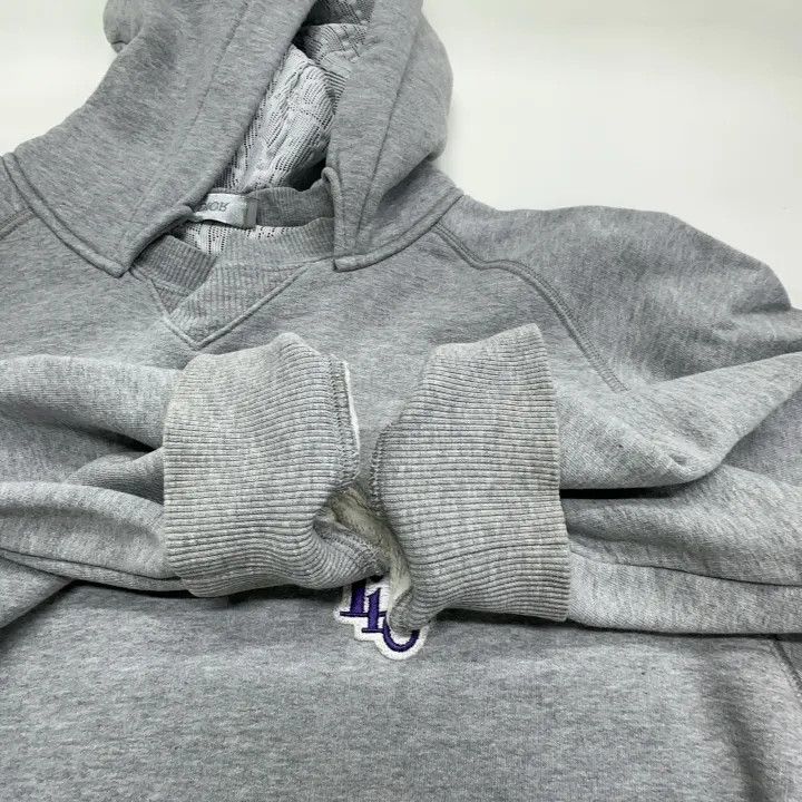 Dior Dior Grey Embroidered Hoodie for Men 0079 Size US XL / EU 56 / 4 - 7 Thumbnail