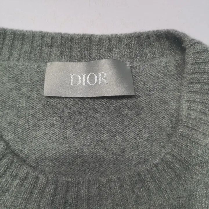 Dior Dior SS24 Color Logo Embroidered Cashmere Sweater 0079 Size US XL / EU 56 / 4 - 4 Thumbnail