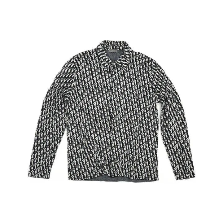 Dior Dior Logo Printed Classic Long Sleeve Shirt 0079 Size US XL / EU 56 / 4 - 2 Thumbnail