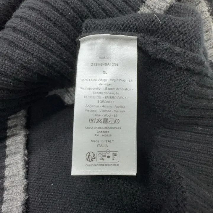 Dior Dior Black Wool Logo Sweater for Men 0079 Size US XL / EU 56 / 4 - 3 Thumbnail