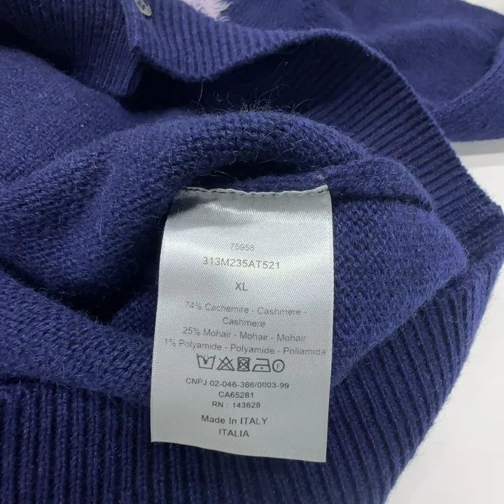 Dior Dior Navy Logo Cardigan Sweater 0079 Size US XL / EU 56 / 4 - 4 Thumbnail