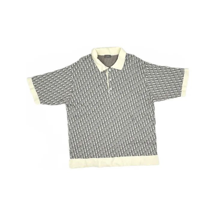 Dior Dior Patterned Button-Up Short Sleeve Polo 0079 Size US XL / EU 56 / 4 - 2 Thumbnail