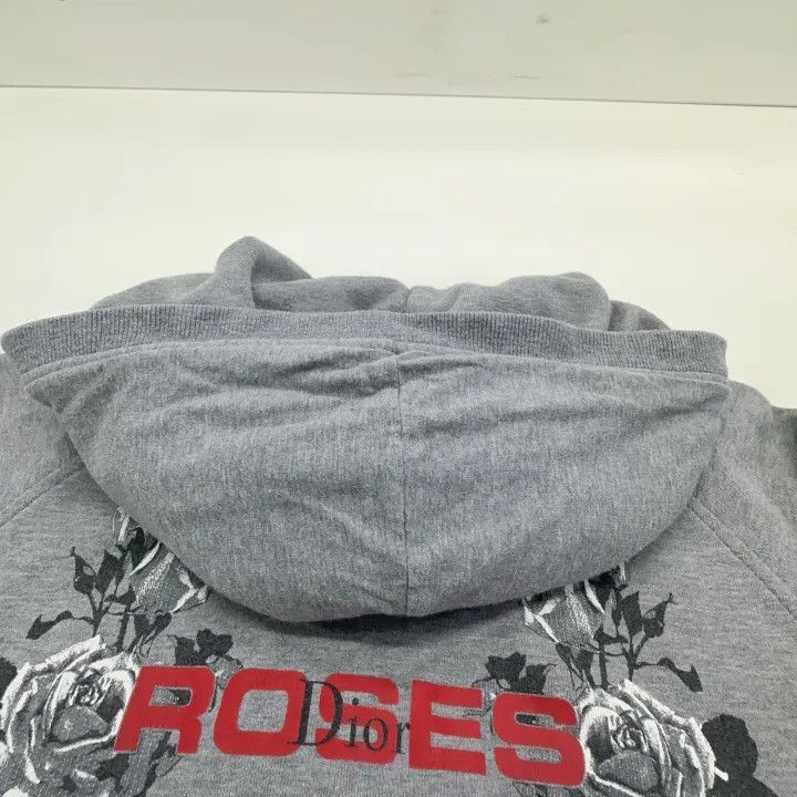 Dior Dior Gray Rose Print Hoodie 0079 Size US XS / EU 42 / 0 - 8 Thumbnail