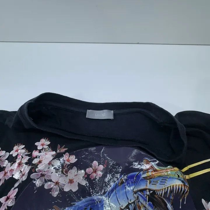 Dior Dior x Sorayama Black Dinosaur Print T-shirt 0079 Size US XS / EU 42 / 0 - 8 Thumbnail