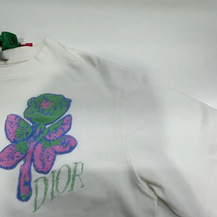 Dior Dior Cotton Rose Embroidery Short Sleeve T-shirt 0079 Size US XS / EU 42 / 0 - 9 Thumbnail