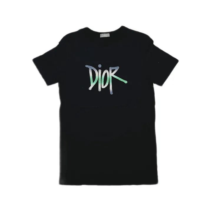 Dior Dior And Shawn Gradient Logo Print Tee 0079 Size US XS / EU 42 / 0 - 2 Thumbnail