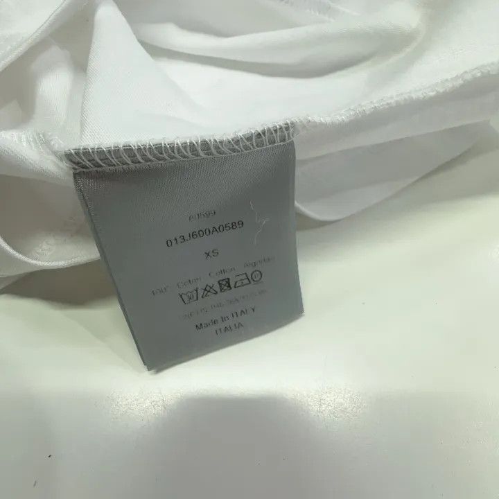 Dior Dior Embroidered Logo Casual White T-Shirt 0079 Size US XS / EU 42 / 0 - 6 Thumbnail