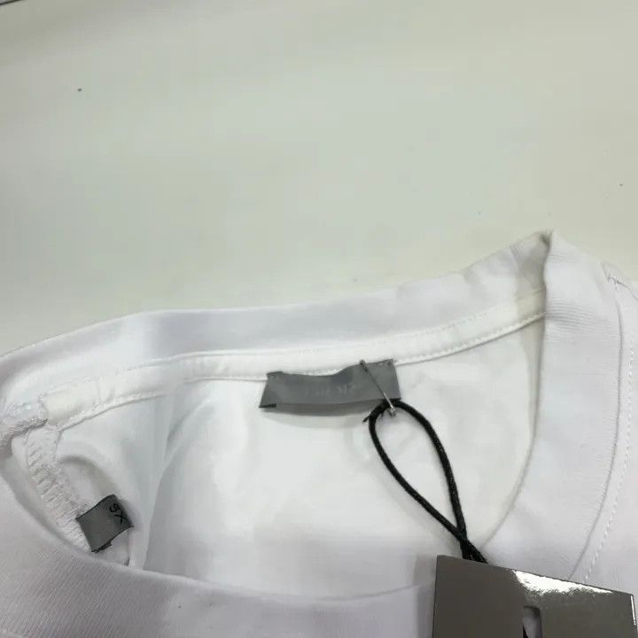 Dior Dior Embroidered Logo Casual White T-Shirt 0079 Size US XS / EU 42 / 0 - 4 Thumbnail