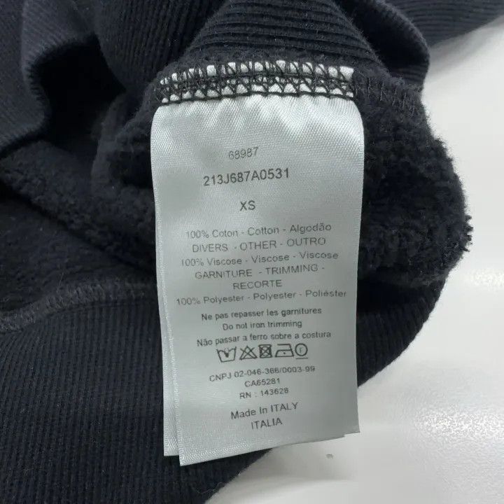 Dior Dior SS22 Black Embroidered Logo Sweatshirt 0079 Size US XS / EU 42 / 0 - 13 Thumbnail