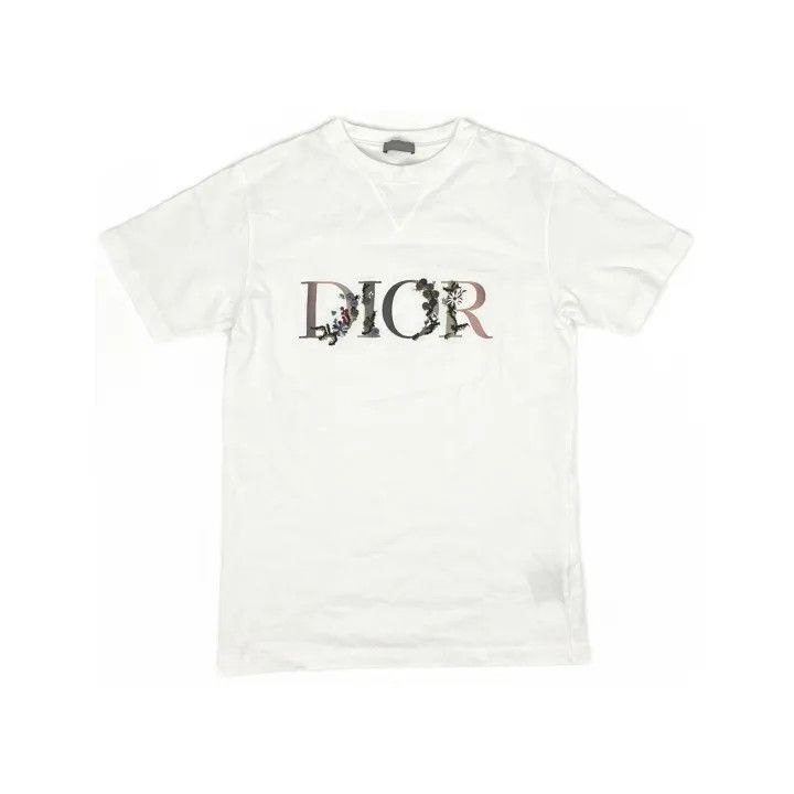 Dior Dior Floral Logo Embroidered T-Shirt 0079 Size US XS / EU 42 / 0 - 2 Thumbnail