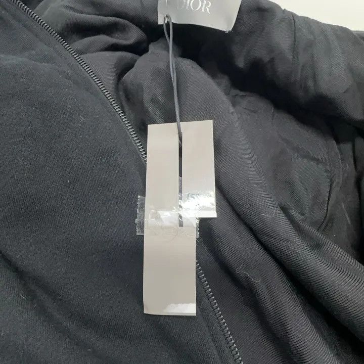 Dior Black Zippered Jacket with Logo Embroidery 0079