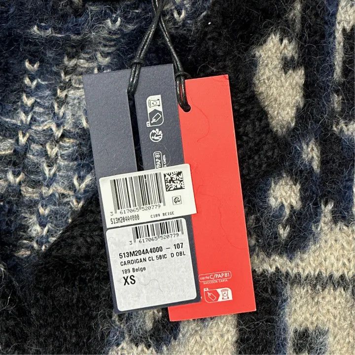 Dior Dior Blue Printed Long Sleeve Knitwear 0079 Size US XS / EU 42 / 0 - 4 Thumbnail