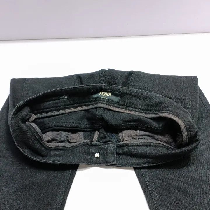 Fendi Fendi Simple Versatile Black Jeans 0079 Size US 31 - 10 Thumbnail