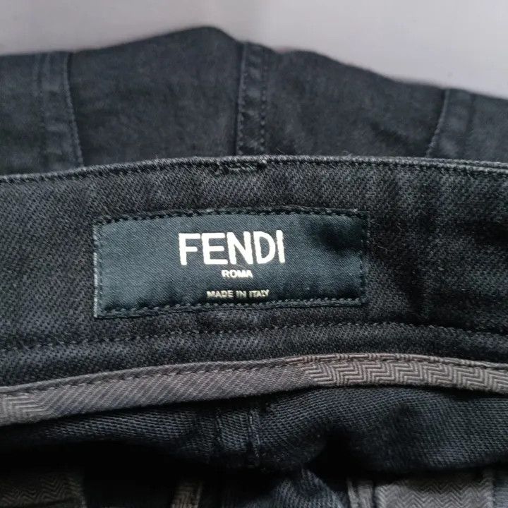 Fendi Fendi Simple Versatile Black Jeans 0079 Size US 31 - 4 Thumbnail