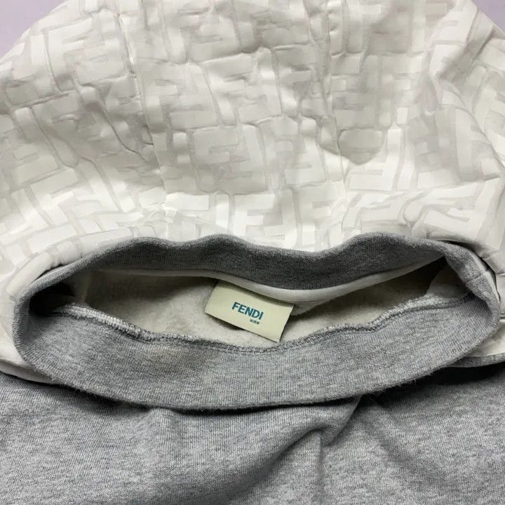 Fendi Fendi Gray Logo Hoodie for Boys 0079 Size US M / EU 48-50 / 2 - 4 Thumbnail