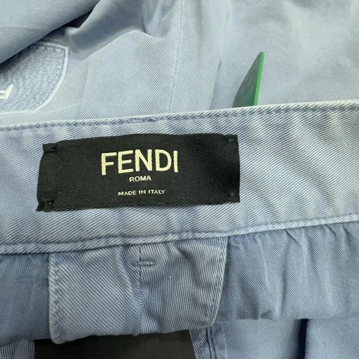 Fendi FENDI Casual Blue Waist-Defined Shorts 0079 Size US 44 / EU 60 - 2 Thumbnail