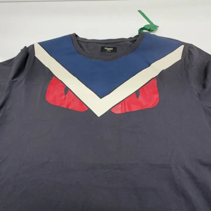 Fendi Fendi Color Block Monster Print Short Sleeve T-Shirt 0079 Size US L / EU 52-54 / 3 - 8 Thumbnail