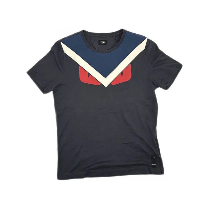 Fendi Fendi Color Block Monster Print Short Sleeve T-Shirt 0079 Size US L / EU 52-54 / 3 - 2 Thumbnail