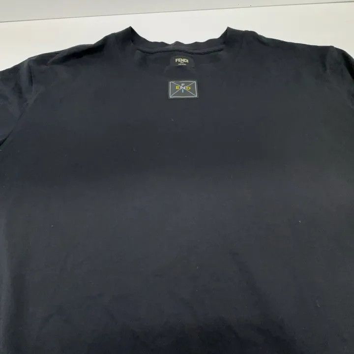 Fendi Fendi SS22 Black Logo Long Sleeve T-Shirt 0079 Size US L / EU 52-54 / 3 - 8 Thumbnail