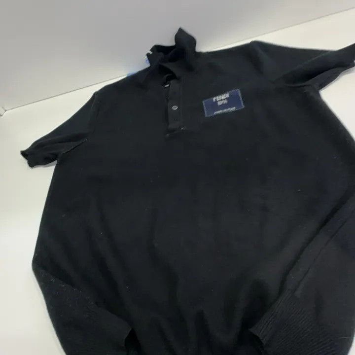 Fendi Fendi SS22 Solid Logo Short Sleeve Polo 0079 Size US M / EU 48-50 / 2 - 8 Thumbnail