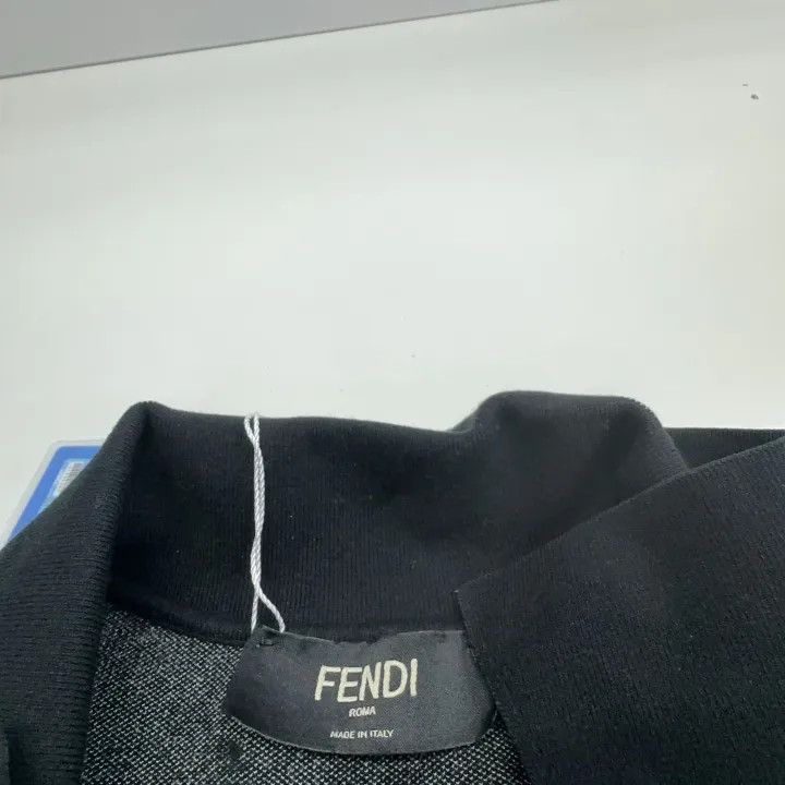 Fendi Fendi SS22 Solid Logo Short Sleeve Polo 0079 Size US M / EU 48-50 / 2 - 4 Thumbnail