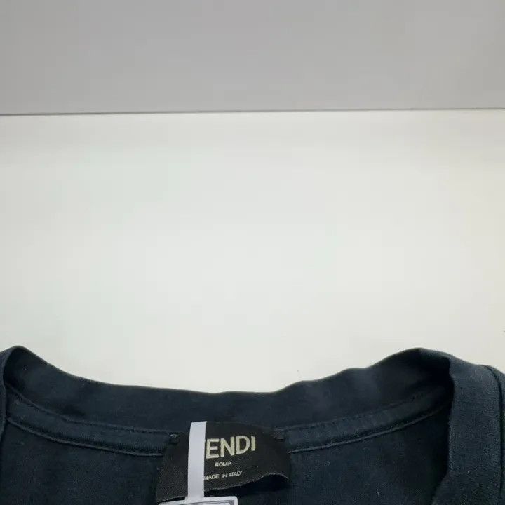 Fendi Fendi Logo Print Black Short Sleeve T-Shirt 0079 Size US L / EU 52-54 / 3 - 4 Thumbnail