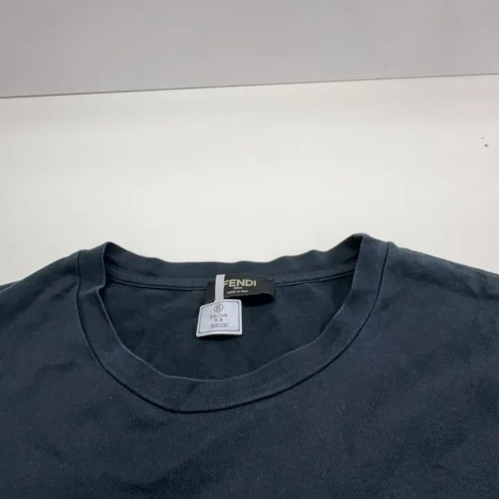 Fendi Fendi Logo Print Black Short Sleeve T-Shirt 0079 Size US L / EU 52-54 / 3 - 6 Thumbnail