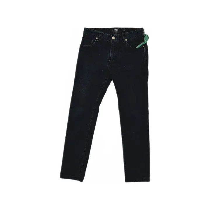 Fendi Fendi Men's Slim Fit Black Jeans 0079 Size US 32 / EU 48 - 2 Thumbnail