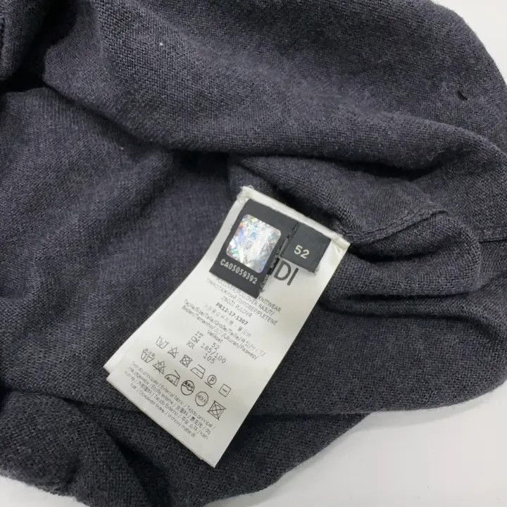 Fendi Fendi Logo Monster Knit Sweater in Gray 0079 Size US L / EU 52-54 / 3 - 5 Thumbnail