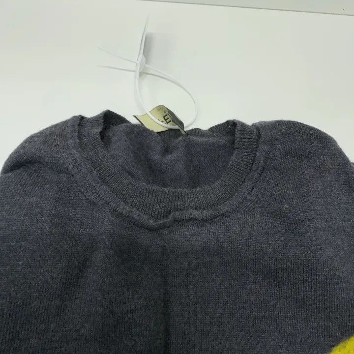 Fendi Fendi Logo Monster Knit Sweater in Gray 0079 Size US L / EU 52-54 / 3 - 8 Thumbnail