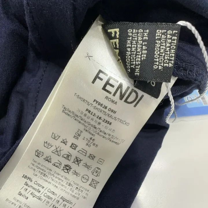 Fendi Fendi Casual Fashion Round Neck T-Shirt 0079 Size US L / EU 52-54 / 3 - 4 Thumbnail