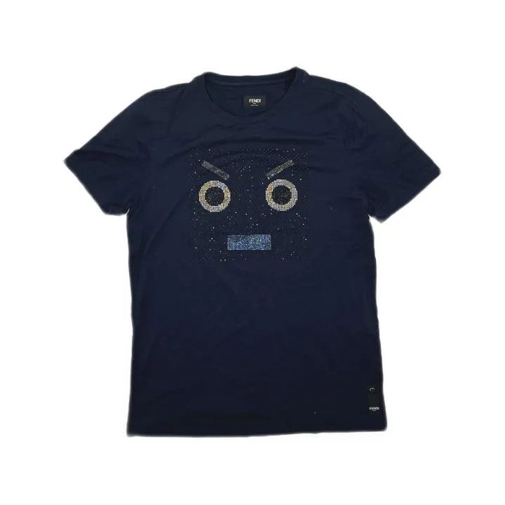 Fendi Fendi Casual Fashion Round Neck T-Shirt 0079 Size US L / EU 52-54 / 3 - 2 Thumbnail