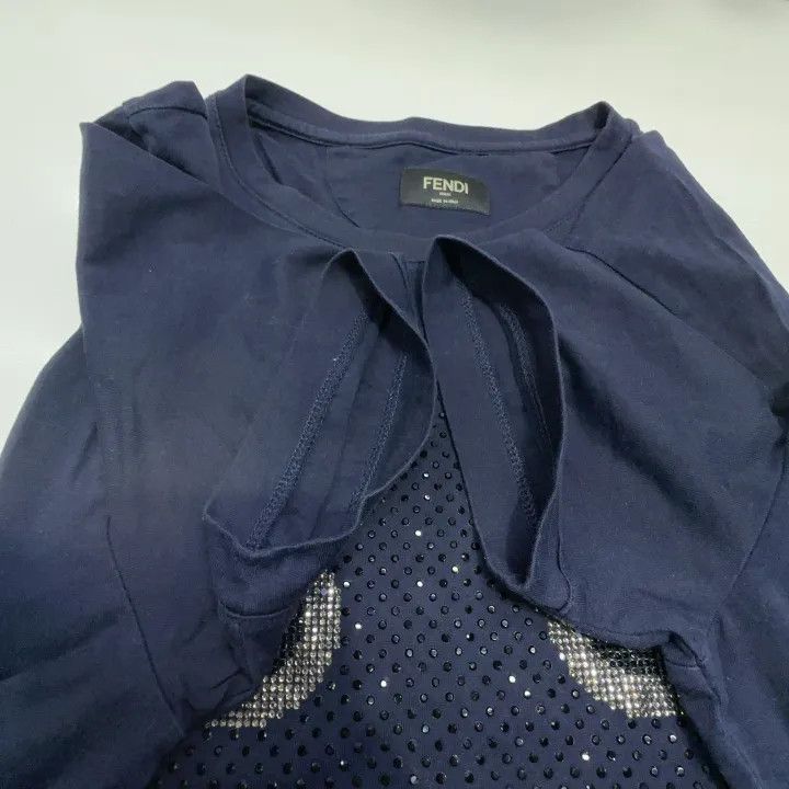 Fendi Fendi Casual Fashion Round Neck T-Shirt 0079 Size US L / EU 52-54 / 3 - 8 Thumbnail