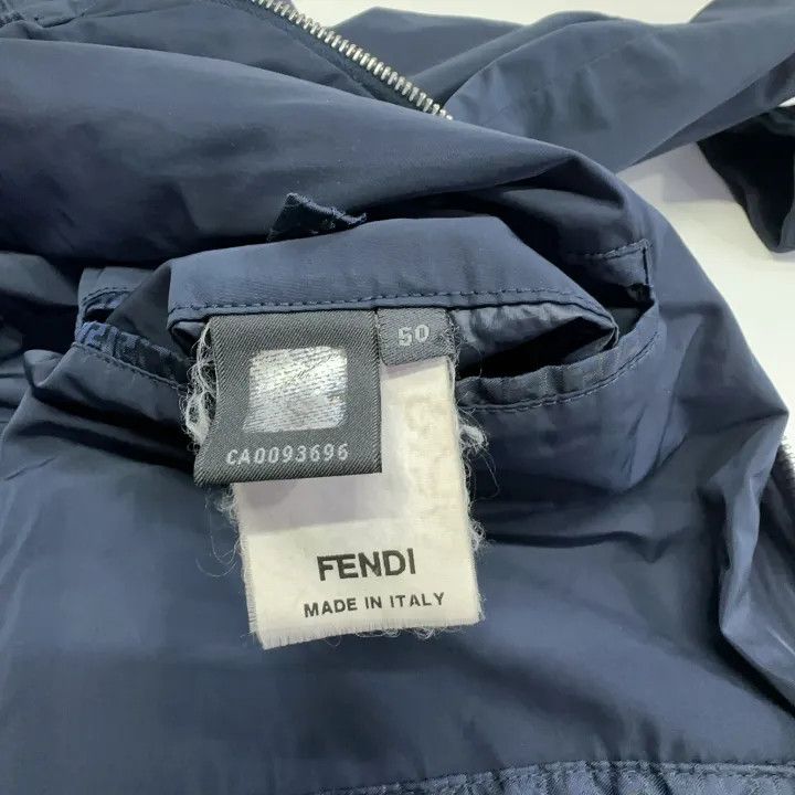 Fendi Fendi Casual Zip Jacket for Men in Navy 0079 Size US L / EU 52-54 / 3 - 4 Thumbnail