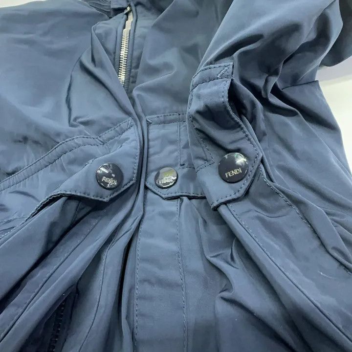 Fendi Fendi Casual Zip Jacket for Men in Navy 0079 Size US L / EU 52-54 / 3 - 15 Thumbnail