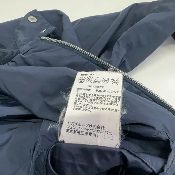 Fendi Fendi Casual Zip Jacket for Men in Navy 0079 Size US L / EU 52-54 / 3 - 5 Thumbnail