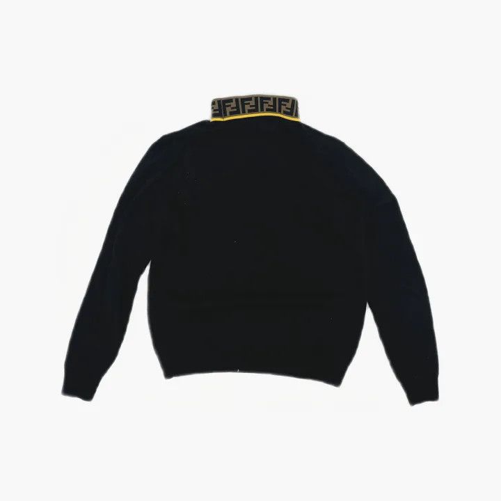 Fendi FENDI Black High Neck Wool Sweater 0079 Size US M / EU 48-50 / 2 - 3 Thumbnail